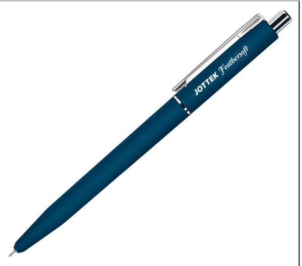 Rorito Jottek Feathersoft Retractable Pens, Set of 5, Assorted Colours Blue Writings Waterproof ink Fully Gripped Click Ball Pens